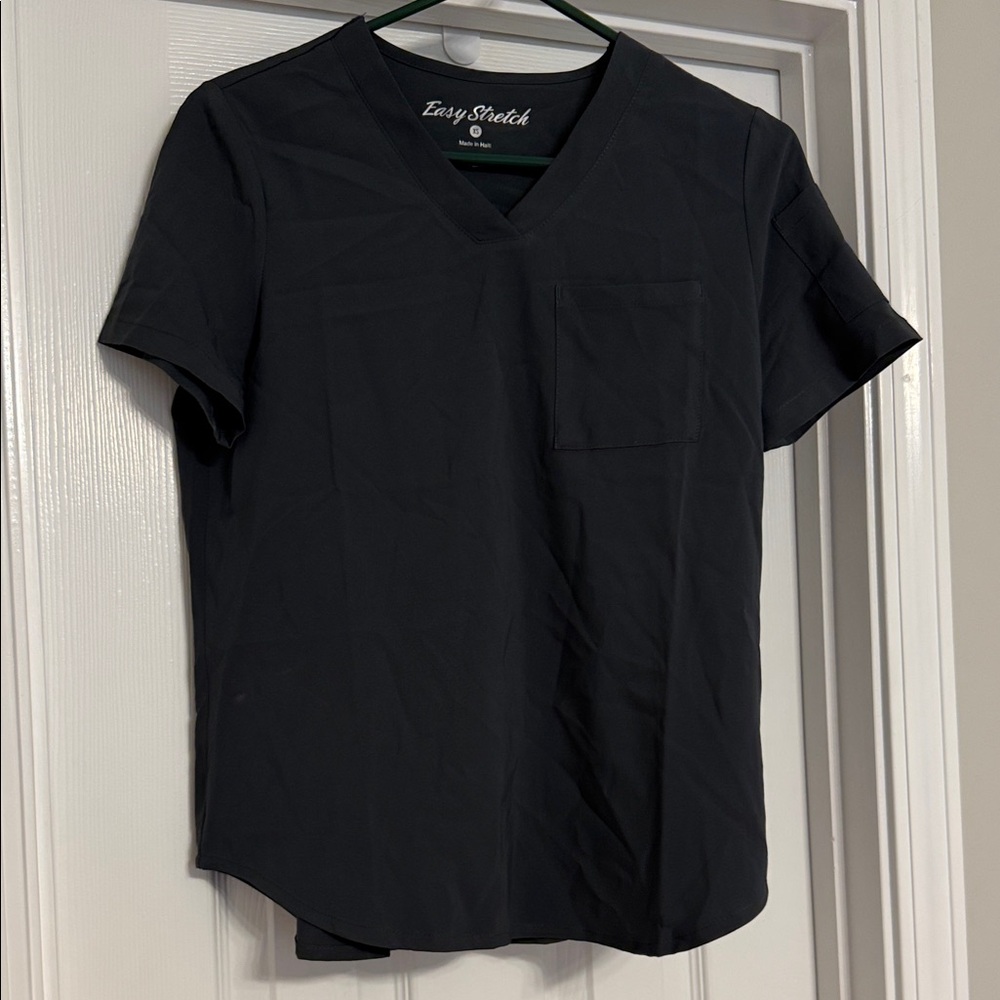 Easy Stretch Women's Gray Scrub Top